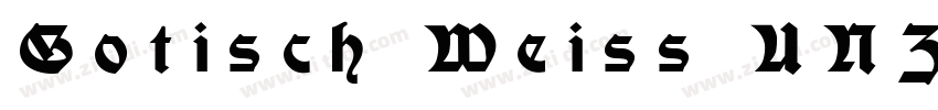 Gotisch Weiss UNZ1A字体转换